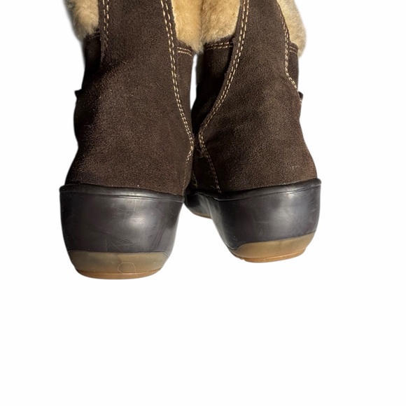 Naturalizer Brown Leather and Faux Fur-Lined Women's Snow Boots Sz 9.5 - Picture 11 of 13